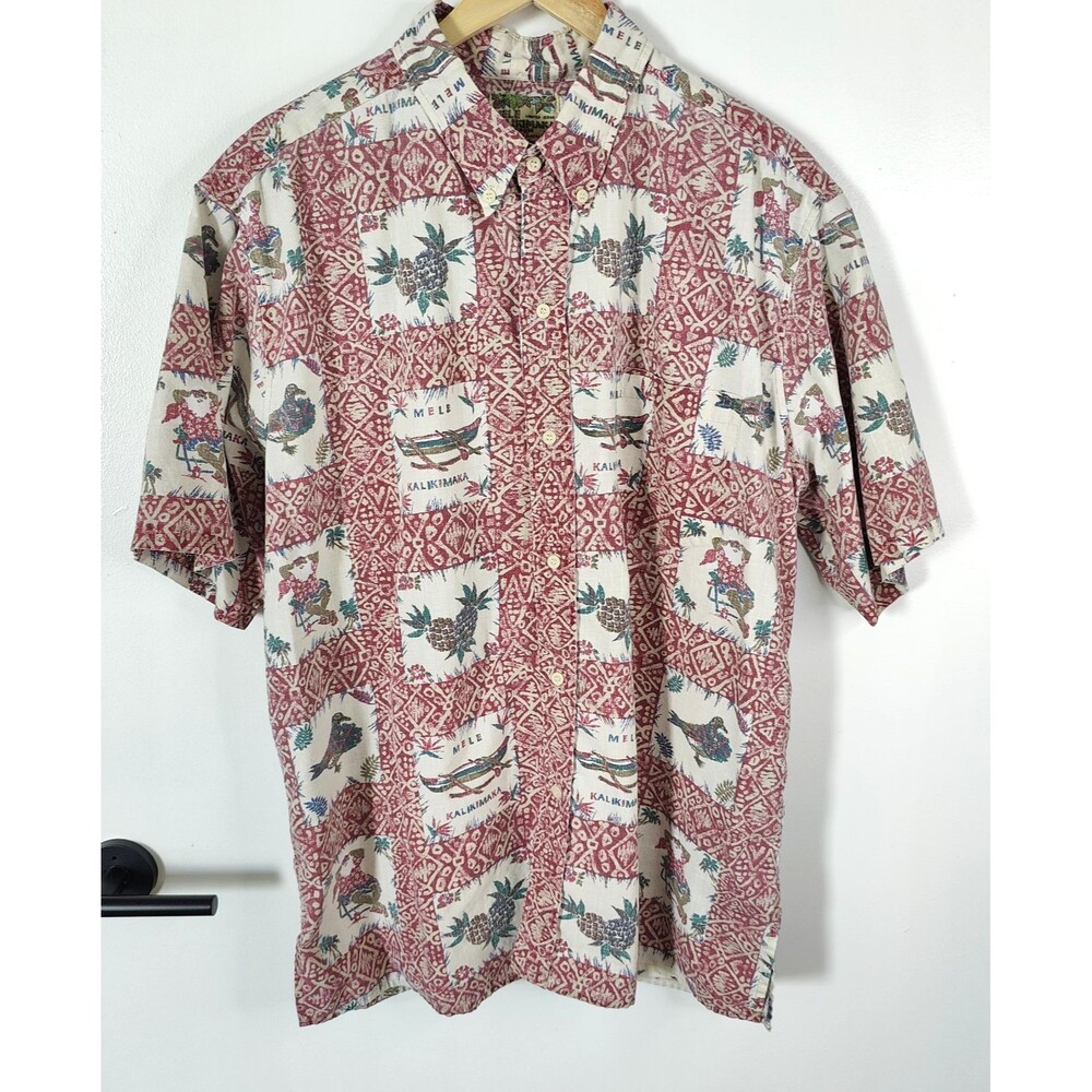 Reyn Spooner Mens 2XL Vintage 2000 Limited Issue Mele Kalikimaka Hawaiian Shirt